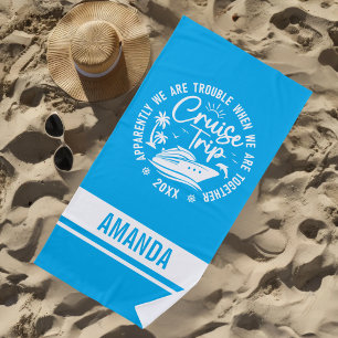 Custom Cruise Trip 2025 Zomervakantie Vacay Mode Strandlaken