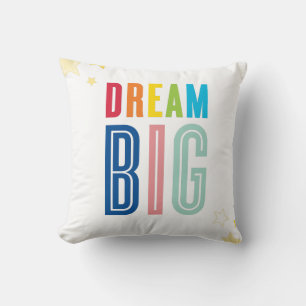 CUSTOM CUSHION moderne typografie droomt helder Kussen