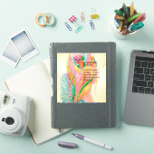Custom-Cut  Flower Angel Vinyl Sticker (iPad Cover)
