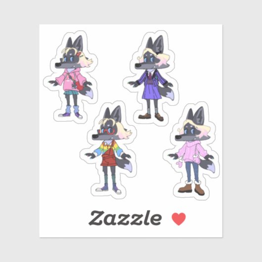 Custom-Cut Vinyl Sticker (Feuille)