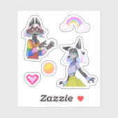 Custom-Cut Vinyl Sticker (Feuille)