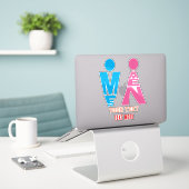 Custom-Cut Vinyl Sticker (Ordinateur portable sur le bureau)