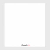 Custom-Cut Vinyl Sticker (Feuille)