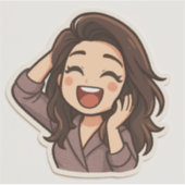 Custom-Cut Vinyl Sticker (Devant)