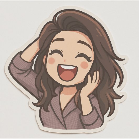 Custom-Cut Vinyl Sticker (Devant)