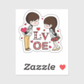 Custom-Cut Vinyl Sticker (Vel)