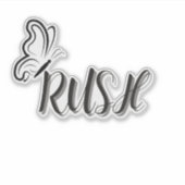 Custom-Cut Vinyl Sticker (Devant)