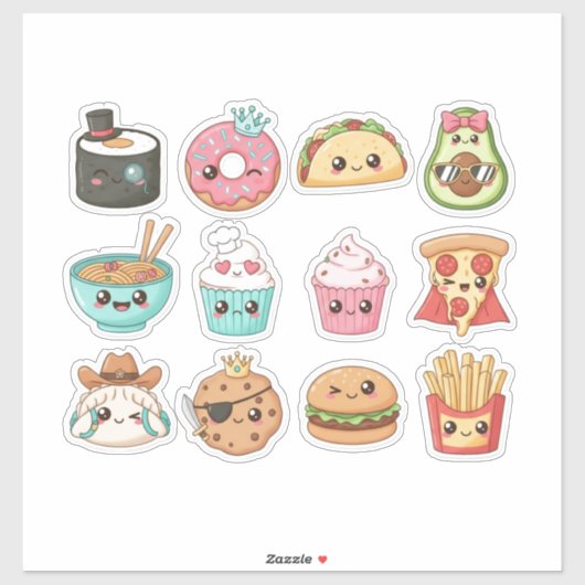 Custom-Cut Vinyl Sticker (Feuille)