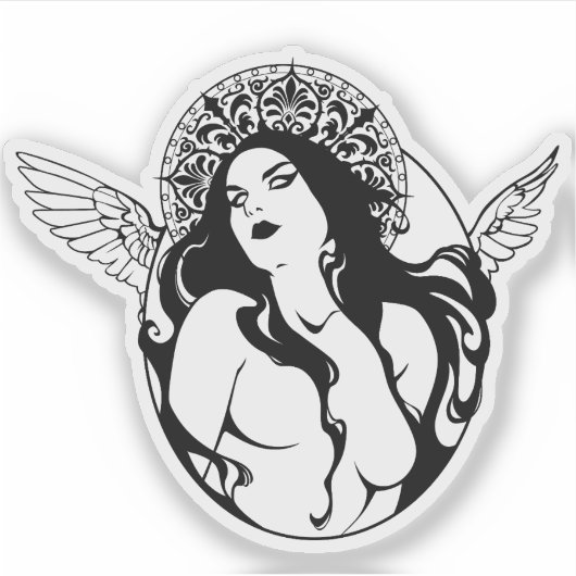 Custom-Cut Vinyl Sticker (Devant)