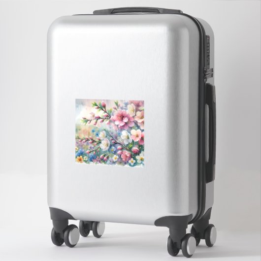 Custom-Cut Vinyl Sticker (Sur valise)