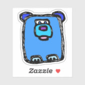 Custom-Cut Vinyl Sticker - Bernie Bear (Vel)