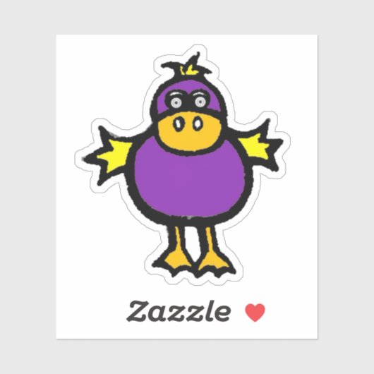 Custom-Cut Vinyl Sticker - Davey Duck (Vel)