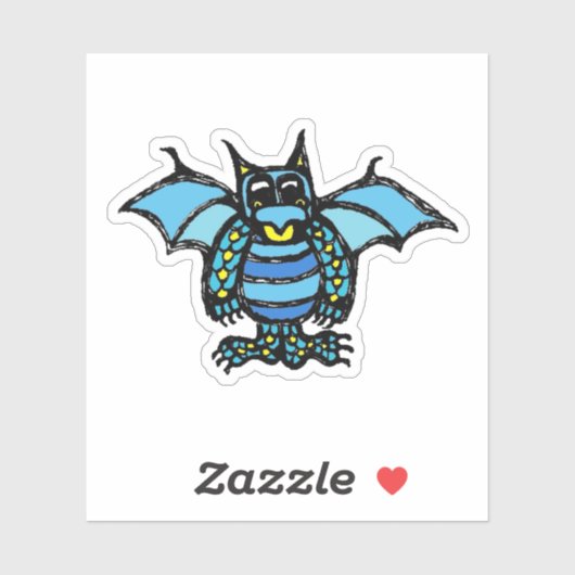 Custom-Cut Vinyl Sticker - Dorian Dragon (Vel)