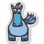 Custom-Cut Vinyl Sticker - Helena Horse (Voorkant)