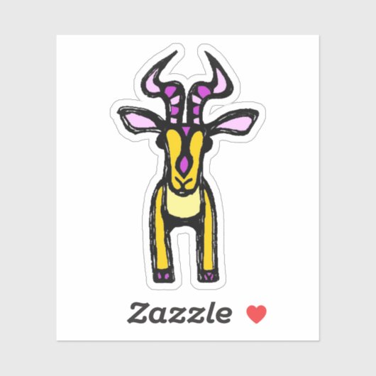 Custom-Cut Vinyl Sticker - Isabella Impala (Vel)