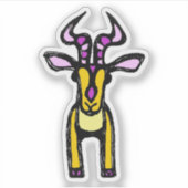 Custom-Cut Vinyl Sticker - Isabella Impala (Voorkant)