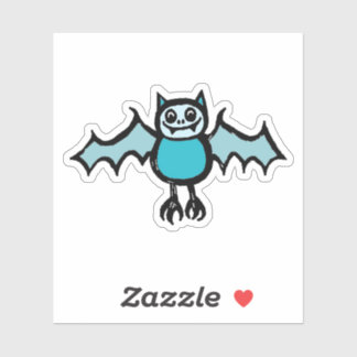 Custom-Cut Vinyl Sticker - Veronica Vampire Bat