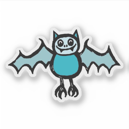 Custom-Cut Vinyl Sticker - Veronica Vampire Bat (Devant)