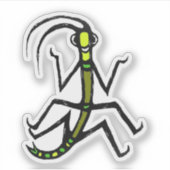 Custom-Cut Vinyl Sticker - Wilbur Walkingstick (Devant)