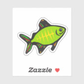 Custom-Cut Vinyl Sticker - Xavier X-ray Fish (Feuille)