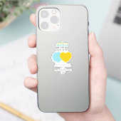 Custom cut vinyl stickers for happy occasions with (Téléphone)