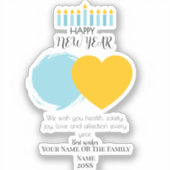 Custom cut vinyl stickers for happy occasions with (Recto)