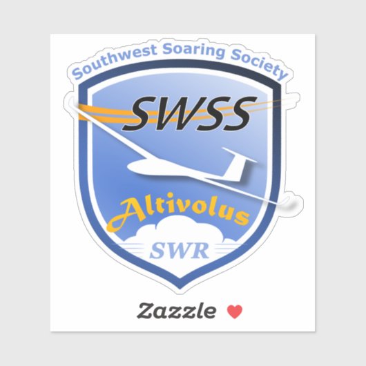 Custom-Cut Vinyl Stickers with SWSS Emblem (Feuille)