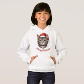 Custom Cute Christmas Cat with Santa Hat (Devant entier)