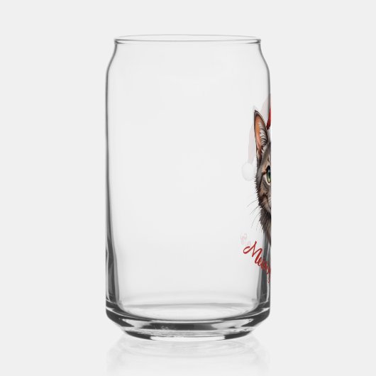 Custom Cute Christmas Cat with Santa Hat (Droite)