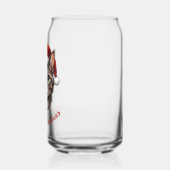 Custom Cute Christmas Cat with Santa Hat (Gauche)