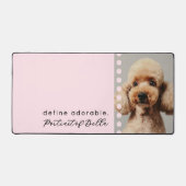 Custom Cute Dog Name Photo Funny Quote Pastel Pink (Recto)