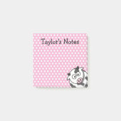 Custom Cute Funny Cartoon Koe Post-it® Notes (Voorkant)