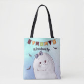 Custom Cute Ghost Draagtas (Voorkant)