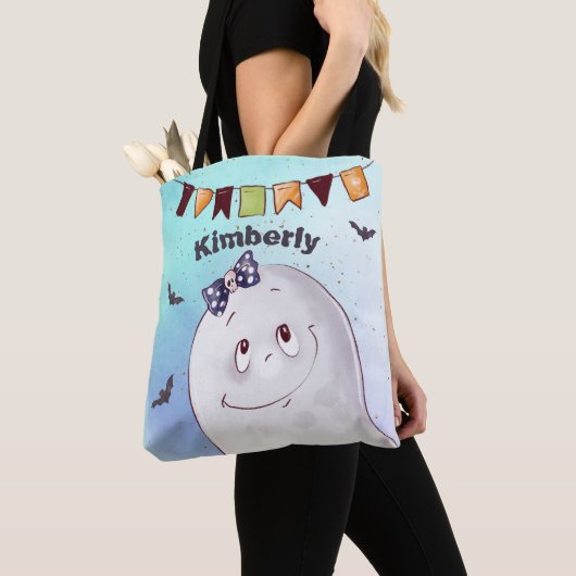 Custom Cute Ghost Draagtas (Dichtbij)