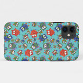 Custom Cute Owls iPhone 5 Coque : Rouge, Bleu, Ver (Dos (Horizontal))