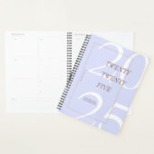 Custom Cute Purple Minimal 2025 Calendar Planner (Devant avec enveloppe)