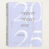 Custom Cute Purple Minimal 2025 Calendar Planner (Devant)