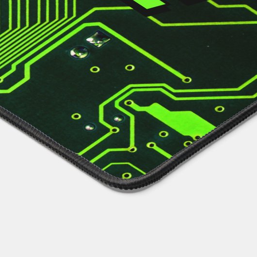 Custom Cyber Green PCB Circuit Board Tech Art (Coin)