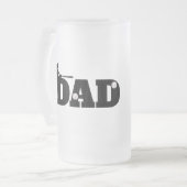 Custom Dad Baseball Matglas Bierpul (Voorkant links)