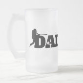 Custom Dad Baseball Matglas Bierpul (Links)