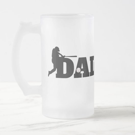 Custom Dad Baseball Matglas Bierpul (Links)