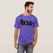 Custom Dad Baseball T-Shirt (Voorkant volledig)