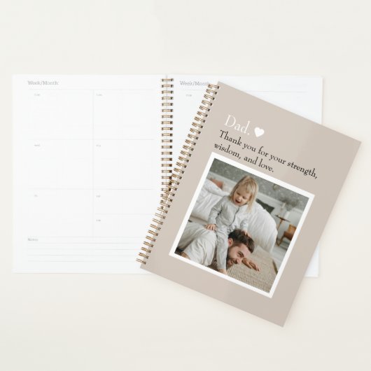 Custom Dad Bedankt Planner (Display)