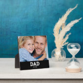 Custom Dad Established Modern Photo Fotoplaat (Insitu)