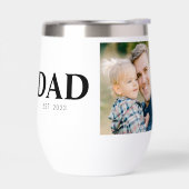 Custom Dad Established Photo Fathers Day (Gauche)