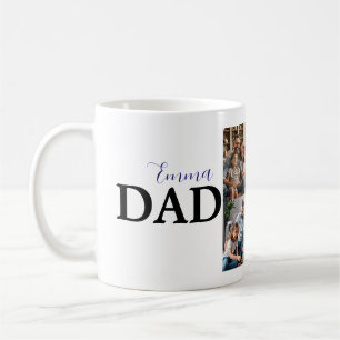 Custom Dad Mok met foto en naam van het kind