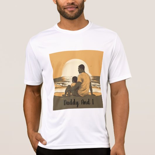 Custom Daddy et I T-shirt (Devant)