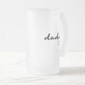 Custom Daddy Opgericht Jaar Vaderdag Matglas Bierpul (Voorkant rechts)