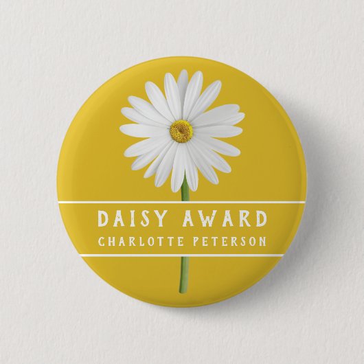 Custom Daisy Award Ronde Button 5,7 Cm (Voorkant)