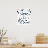 Custom Daisy Baby shower Welcome Poster (Keuken)
